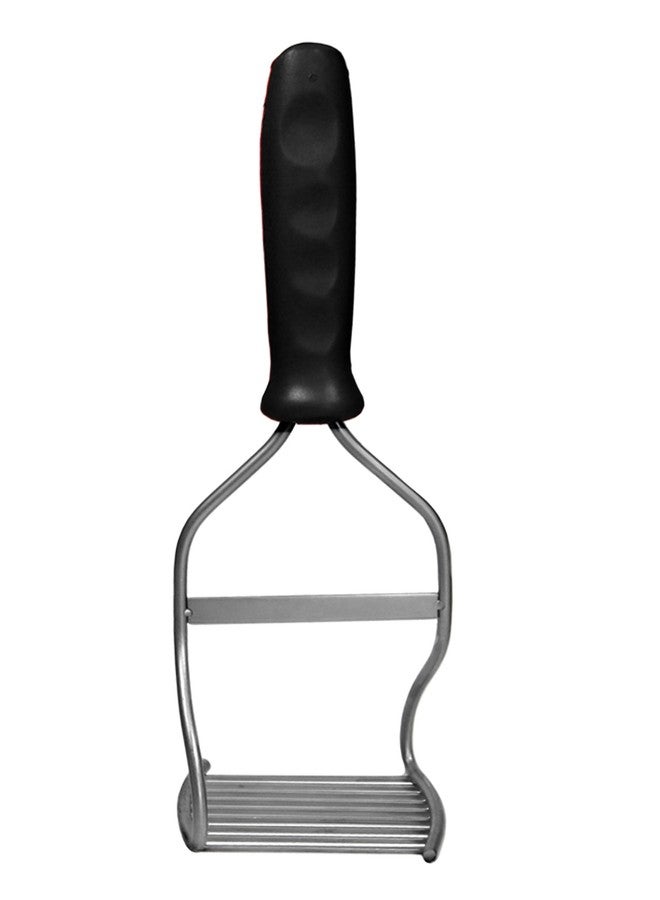 Kitchen Innovations Diamond Series Heavy Duty Potato Masher – Stainless Steel Handheld Food Masher & Blender with Ergonomic Non-Slip Handle – Ideal for Beans, Veggies, Avocados, Fruits & More – Black - Image 1