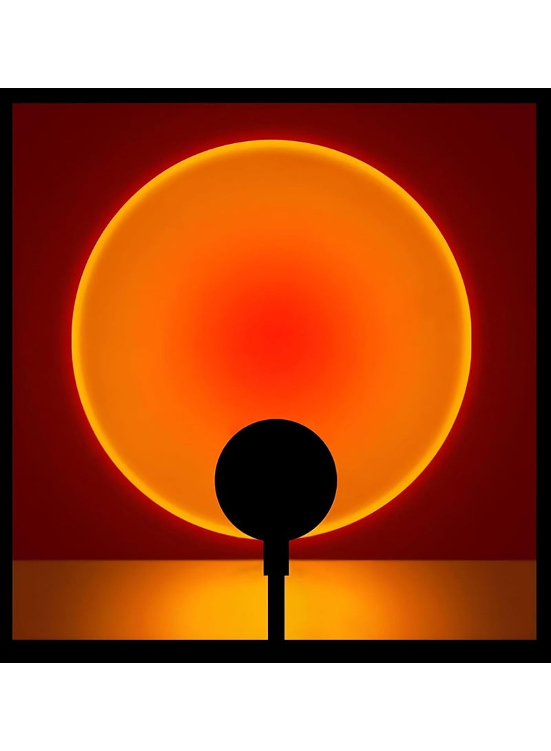 LED Sunset Projection Lamp USB Powered Adjustable Round Night Light Warm Ambient Lighting for Bedroom Living Room Photography Decorative Mood Light - Image 4