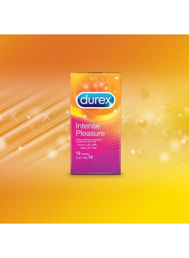 Durex Pack Of 12 Intense Pleasure Ribbed And Dotted Condom - Image 2