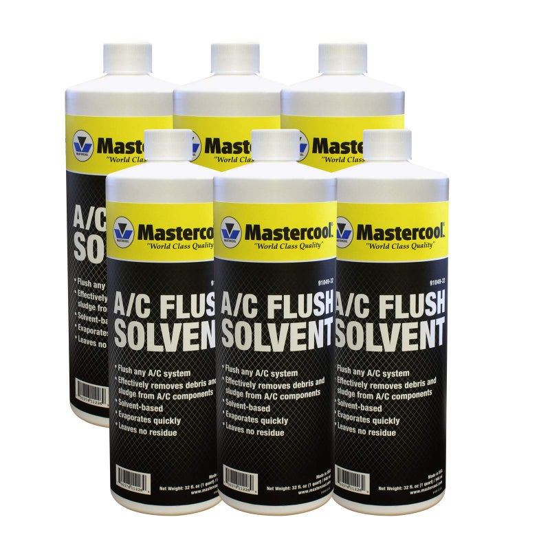 Mastercool 91049-32-6 Black/Yellow Flush Solvent, 6 Pack (32 oz) - Image 3