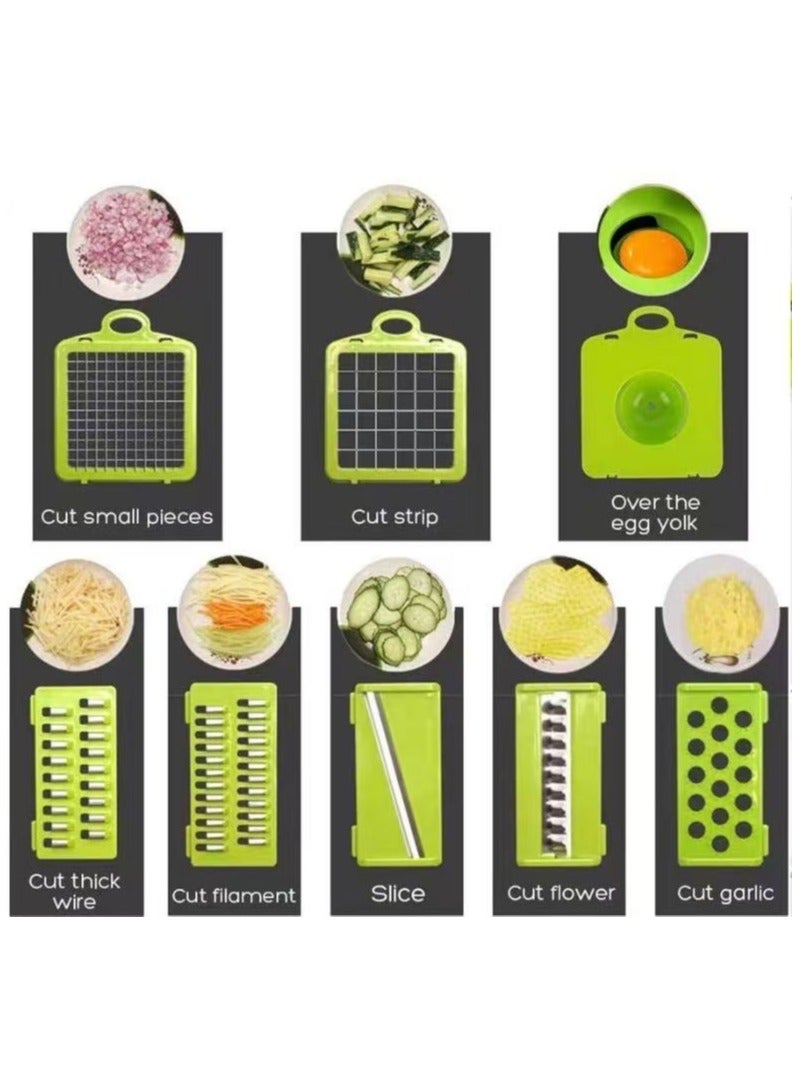 26-in-1 Vegetable Chopper with Container – Multi-Functional Mandoline Slicer and Dicer with 11 Blades, Onion Chopper, Vegetable Slicer for Potatoes, Tomatoes, Cucumbers, and Carrots  - Image 2