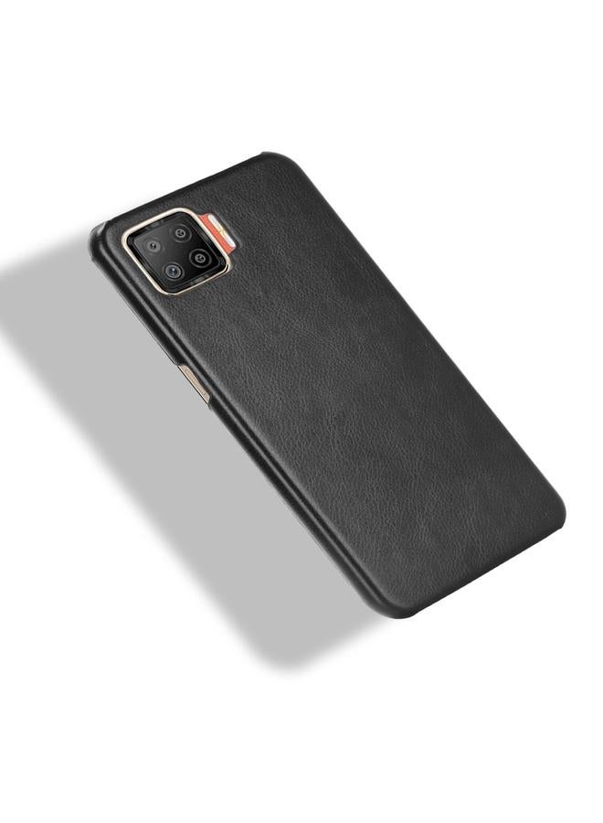 اس-توب جراب لهاتف OPPO F17 / A73 2020 مقاوم للصدمات من مادة الليتشي PC + PU - Image 4