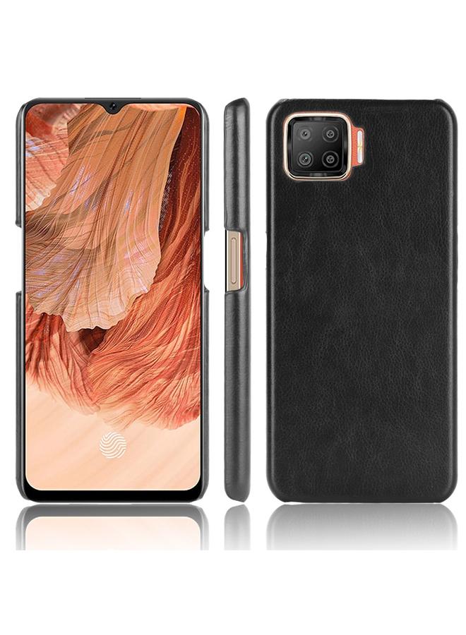 اس-توب جراب لهاتف OPPO F17 / A73 2020 مقاوم للصدمات من مادة الليتشي PC + PU - Image 1