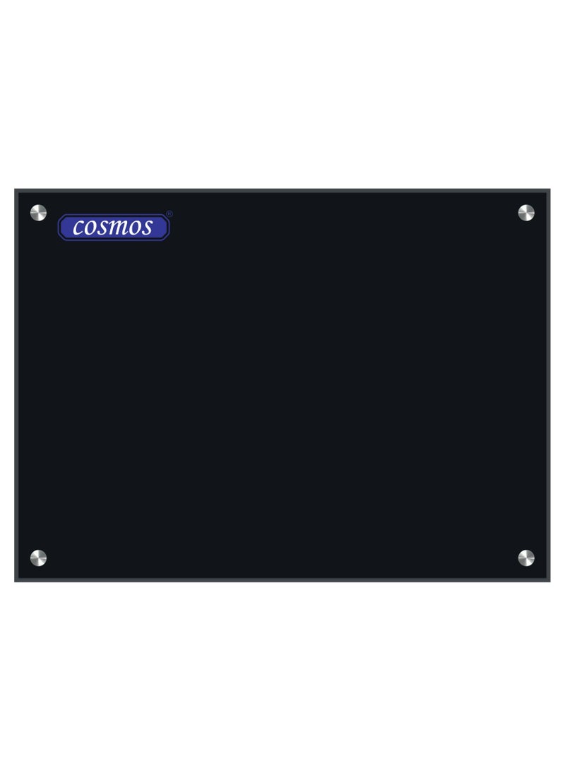 Cosmos Magnetic Glass Board (80x60cm, Black)