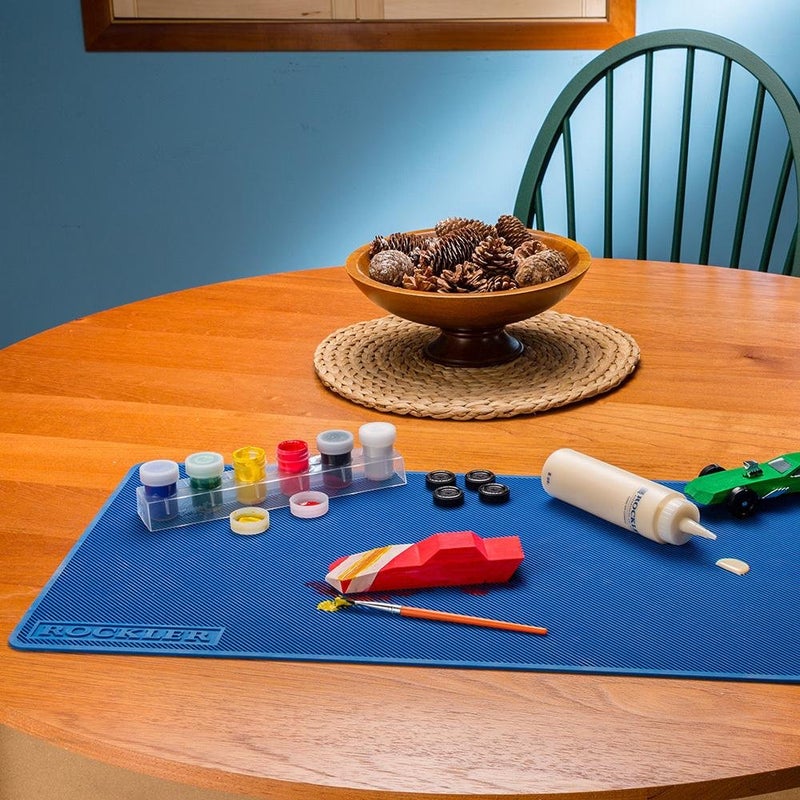 روكلر حصيرة صمغ السيليكون من Rockler (15 بوصة × 30 بوصة) - حصيرة مقاومة للحرارة لطاولة غرفة الطعام في متجر المرآب - حصائر سيليكون سهلة التنظيف للحرف اليدوية - يمكن طيها لسهولة التخزين - Image 2