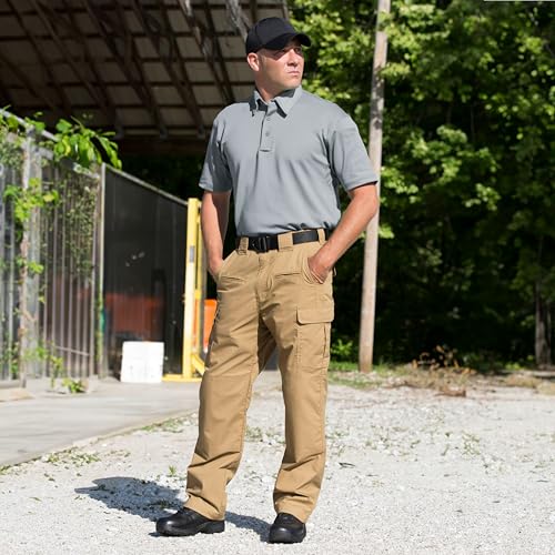 Propper Men's I.C.E. Men's Short Sleeve Performance Polo Shirt, Grey, Small Regular - Image 3