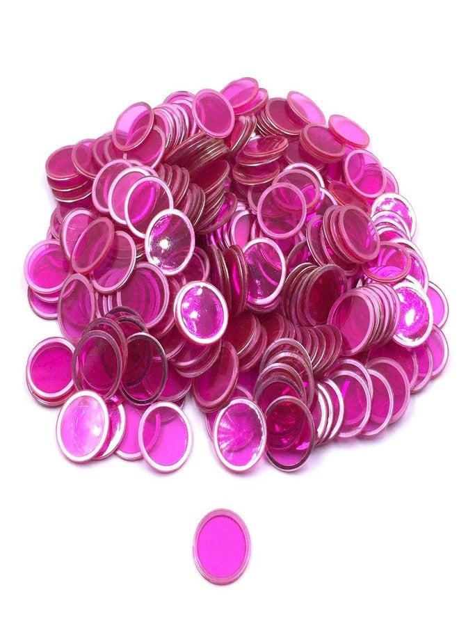 Tapp Collections Bingo Transparent Chips 300-pk - Royal Pink - Image 1