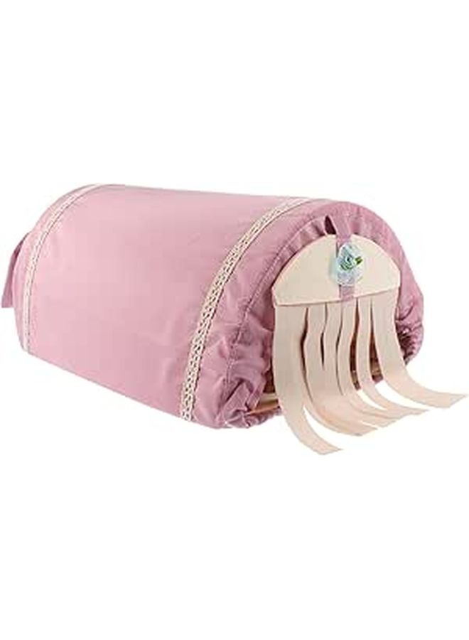 Pink Arch Design Hamster Nest Hideout Tunnel Warm Cozy Small Animal Sleeping House Bed - Image 1