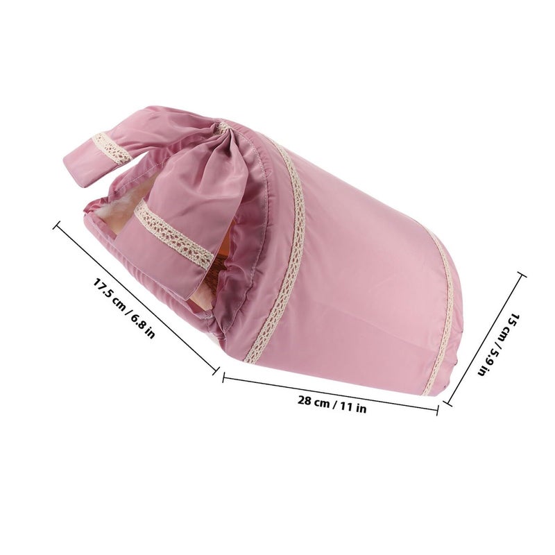 Pink Arch Design Hamster Nest Hideout Tunnel Warm Cozy Small Animal Sleeping House Bed - Image 3