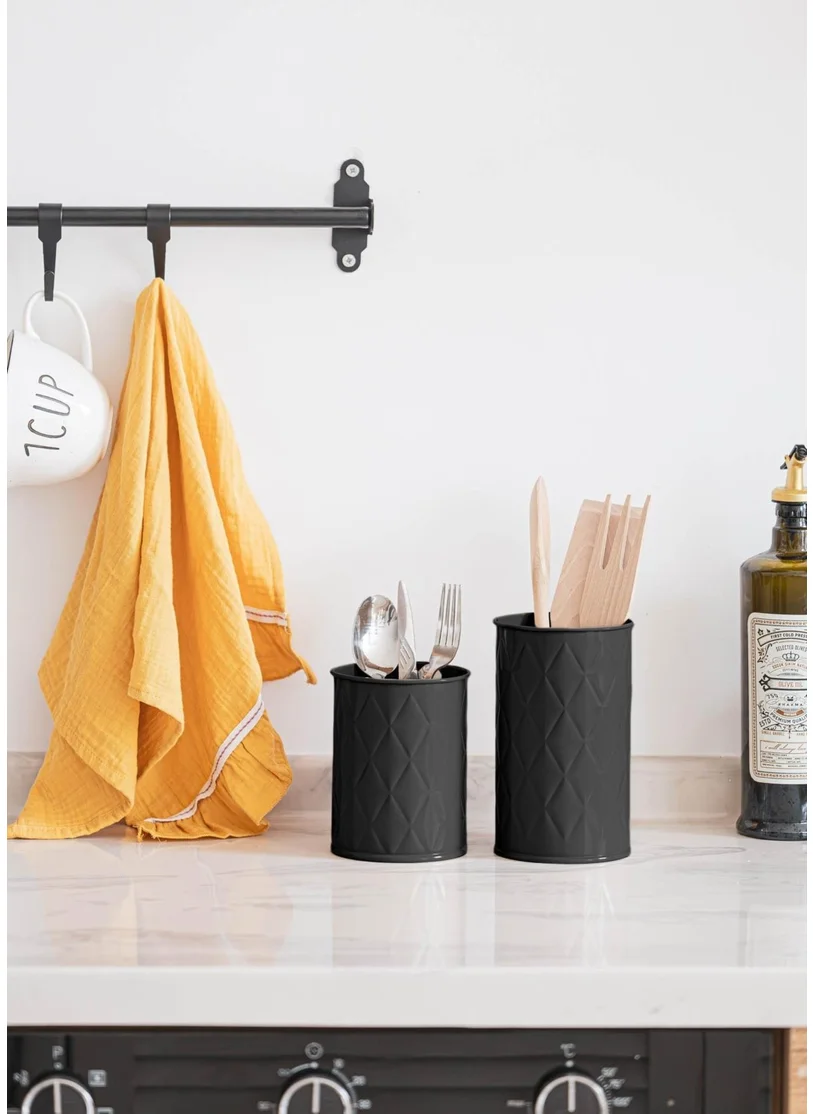 The Mia Prism Cutlery Black 17X11 cm