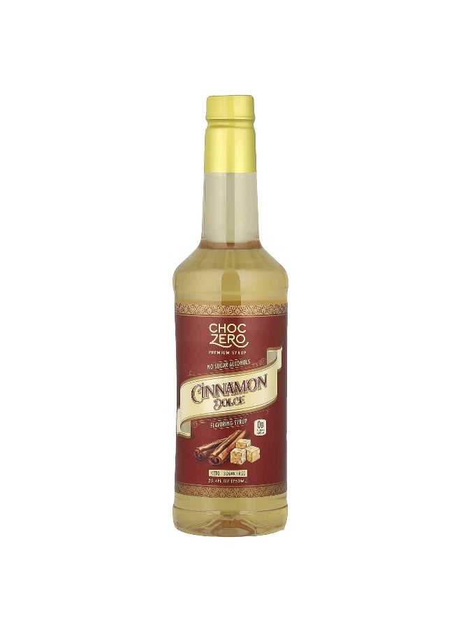 CHOCZERO ChocZero, Premium Syrup, Cinnamon Dolce, Sugar Free, 25.4 fl oz (750 ml)  - Image 1