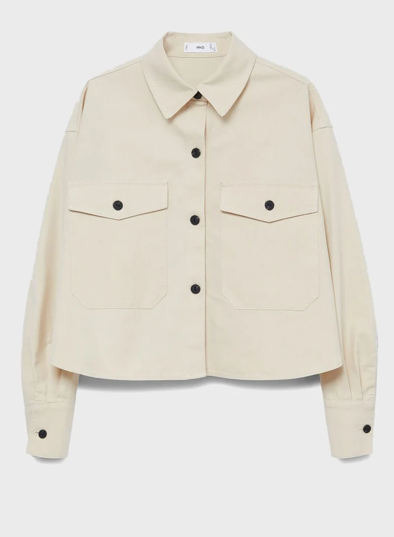 MANGO Pocket Detail Shacket
