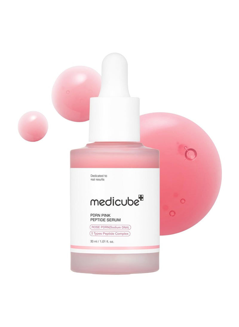 Medicube - Medicube PDRN Pink Peptide Serum, Pink glow serum, Vegan PDRN, Peptide, Niacinamide, Hydrating & Moisturizing & Firming, Uneven Skin Tone, Pore Care, Korean Skincare - Image 1