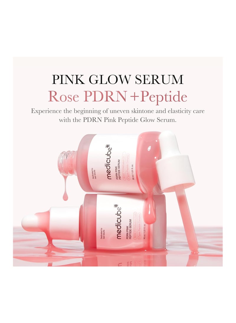 Medicube - Medicube PDRN Pink Peptide Serum, Pink glow serum, Vegan PDRN, Peptide, Niacinamide, Hydrating & Moisturizing & Firming, Uneven Skin Tone, Pore Care, Korean Skincare - Image 1