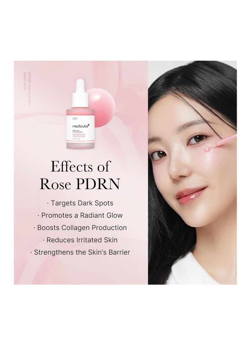 Medicube - Medicube PDRN Pink Peptide Serum, Pink glow serum, Vegan PDRN, Peptide, Niacinamide, Hydrating & Moisturizing & Firming, Uneven Skin Tone, Pore Care, Korean Skincare - Image 1