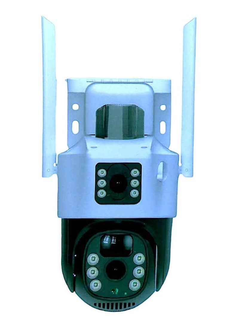 Gravity Outdoor Solar Two Screens Security Camera – Wireless 4G Solar-Powered Surveillance Camera with Dual LCD Screens, Advanced Motion Detection, Full Color Night Vision, Weatherproof IP65 Design, Two-Way Audio & Remote Mobile App Viewing | Perfect for Home, Garden & Outdoor Security - Image 1