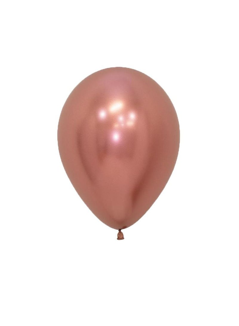 Sempertex Party Balloon 5in Reflex Rose Gold 50's - Image 1