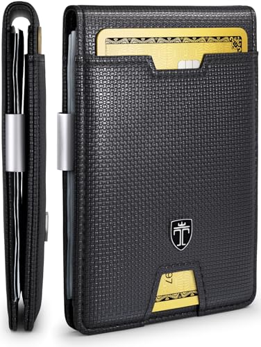 TRAVANDO Mens Wallet with Money Clip AUSTIN RFID Blocking Bifold Credit Card Holder for Men with Gift Box - Image 4