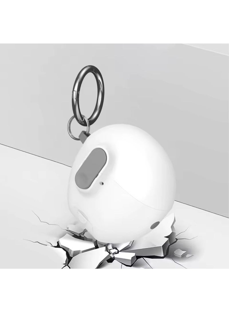فكرة جراب Fekra سيليكون واقي لسماعات Huawei FreeBuds 7i مع حلقة تعليق (كارابينر) مضاد للضياع – بنفسجي - Image 3
