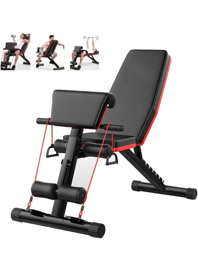 ULHYC Folding and adjustable multi-use exercise and weight lifting bench, Knight model  - Image 1
