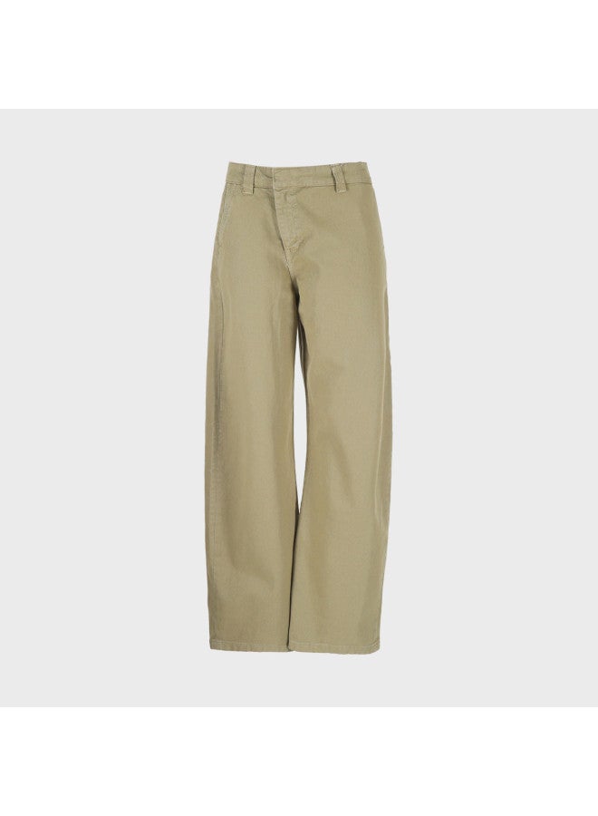 Zara women's Trendy Cool Stylish Minimalist Versatile Pure Cotton Straight Leg Denim Pants - Image 2
