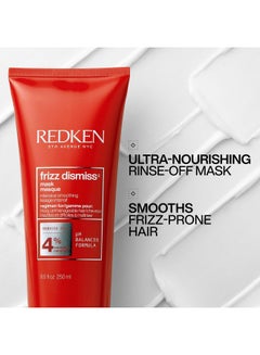 REDKEN Redken Sulfate Free Frizz Dismiss Mask Intense Smoothing Treatment For Unruly Hair - Ultra Hydrating Smoothing Hair Mask  - Image 2