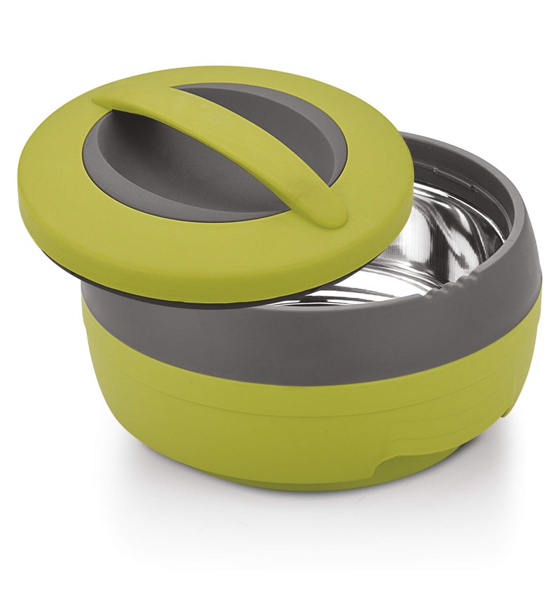 Asian Cosmos Inner Steel Casserole, 1500 ml, Green|PU Insulated| BPA Free | Odour Proof| Food Grade | Easy to Carry | Easy to Store | Ideal for Chapatti | Roti | Serving Casserole - Image 2