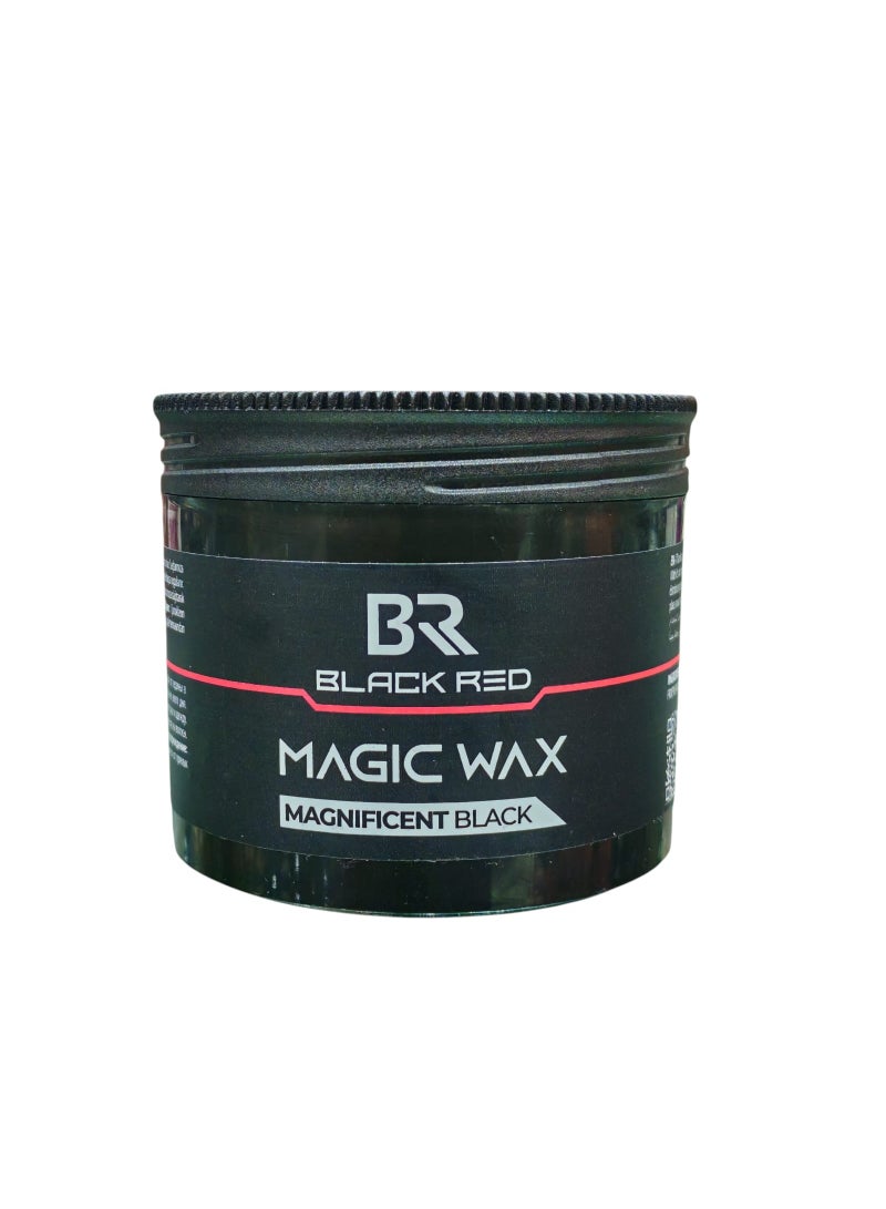 Black Red Magic Hair Styling and Coloring Wax, Temporary Black Color, Instant Hold and Styling, 100ml - Image 4