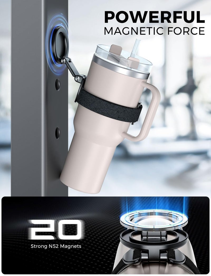 eSamcore for Stanley Cup Magnetic Phone Holder for Magsafe, Foldable Water Bottle Accessories Phone Stand Fit for iPhone, Universal Phone Mount for Stanley 20/30/ 40 oz, Yeti Tumbler, Gym, Stroller - Image 3