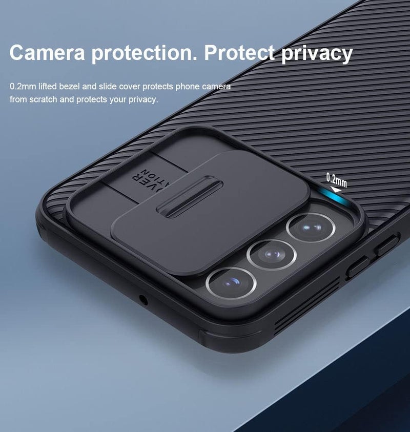 Nillkin Camshield Pro Series Cover Case Designed For Samsung Galaxy S22 Plus Blue - Image 3