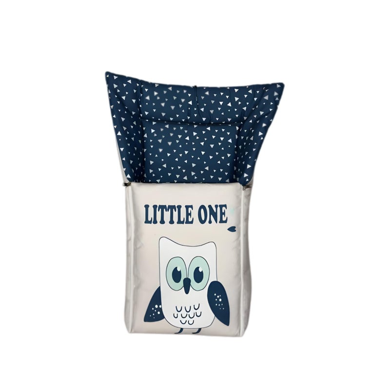 RUMPES 3-in-1 Sleeping Bag & Carry Nest | Soft Cotton Bedding for Newborns (0-6 Months) | Lightweight, Travel-Friendly & Comfortable Bassinet for Co-Sleeping | Skin-Friendly (Blue Little ONE) - Image 4