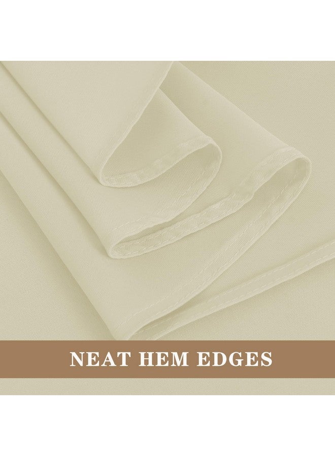 Fitable Ivory Tablecloths for 6-8 Foot Tables, 6 Pack - 70 x 120 Inches - Reusable and Washable Table Clothes, Polyester Fabric Table Covers for Wedding, Party, Banquet - Image 3