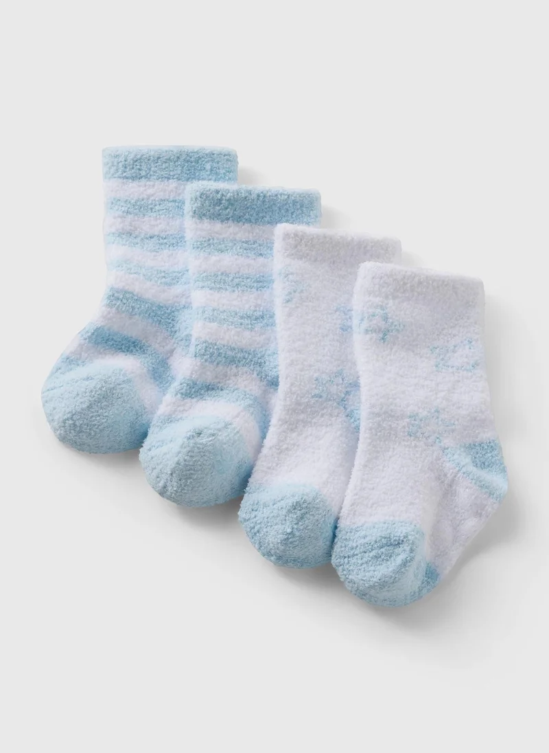 Matalan Baby Blue Cosy Socks