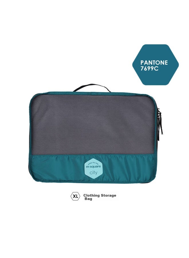 M Square M Square Travel Storage Bag, Clothes Organizer, Portable Packing Cubes, Luggage Organizer, Lake Blue, Xl  - Image 2