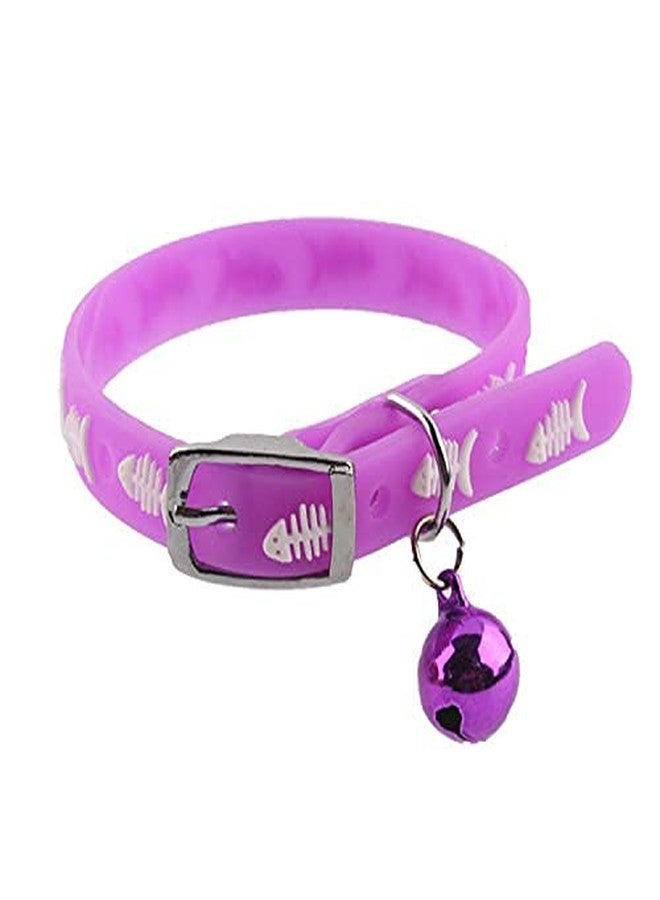 Pups&Pets طوق تدريب للجراء والقطط من Pups&Pets، قابل للتعديل، متعدد الألوان، بتصميم رائع، مصنوع من المطاط والسيليكون، مزود بجرس (أزرق)، عبوة من قطعة واحدة - Image 4