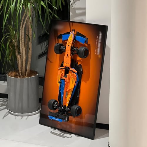 iLuane Display Wallboard for LEGO 42141 Technic McLaren 2022 Replica Model Car Building Sets Adult Collectibles Wall Mount Room or Office Decor for Men Women Gradient Color No Car Included - Image 1