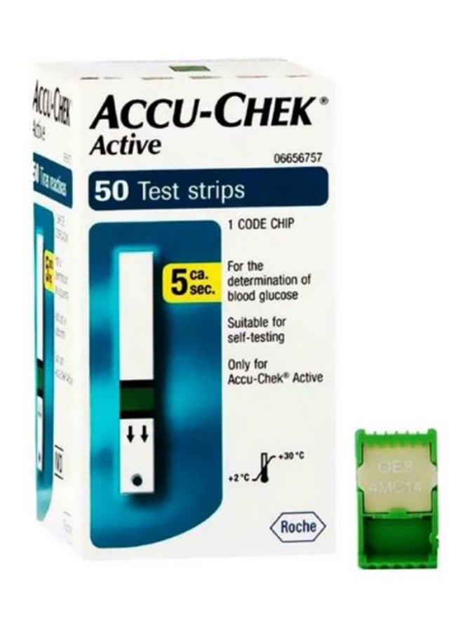 ACCU-CHEK 50-Piece Active Glucometer Strip - Image 2