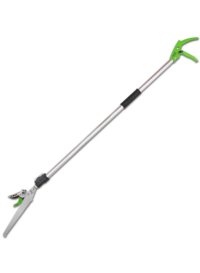 KSEIBI Telescopic Aluminium Long Garden Shear with Cut & Hold,  Extendable Pruning Tool for Branches and Hedges, Lightweight & Durable Gardening Shears.  - Image 1