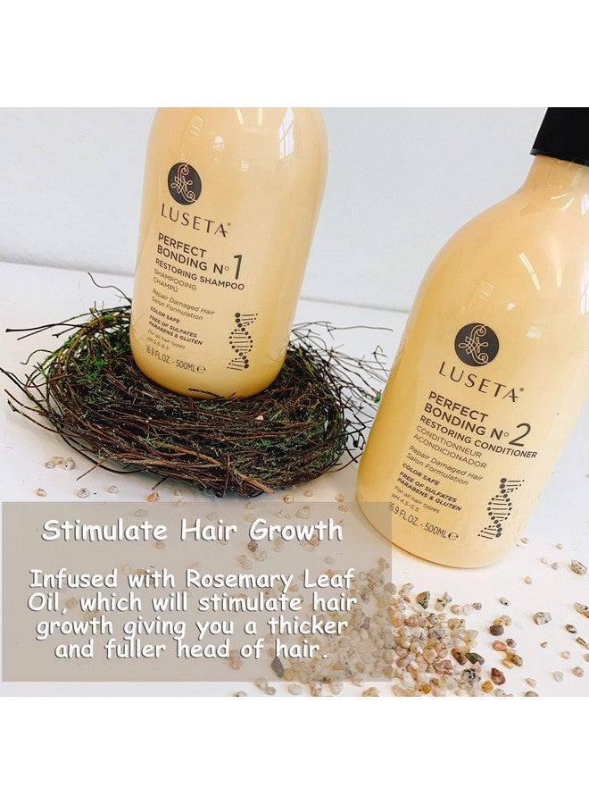 L LUSETA Luseta Perfect Bonding Restoring Conditioner Bond Strengthening & Color Longevity For All Hair Type Sulfate & Paraben Free 16.9Oz - Image 4