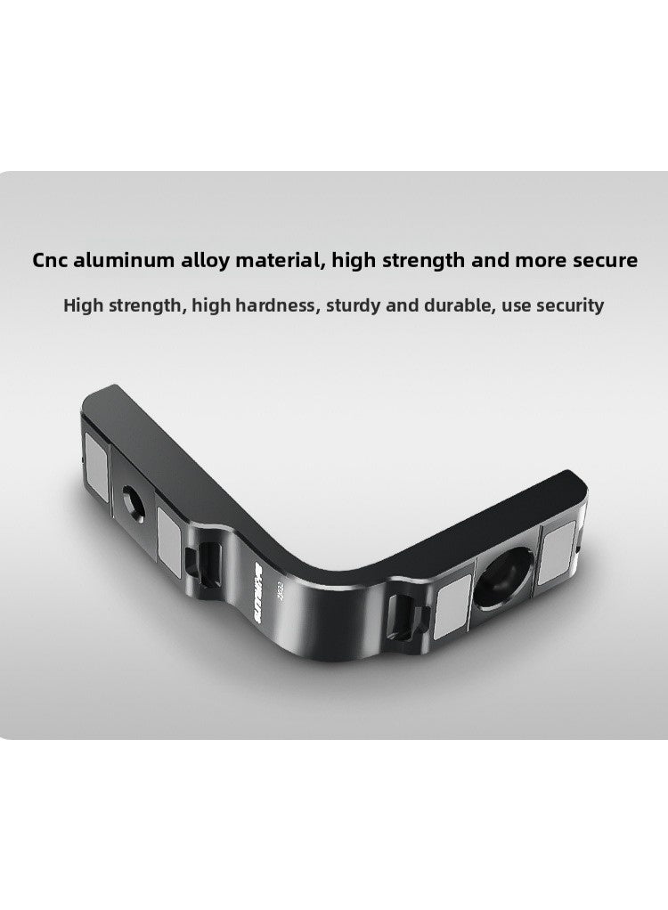 سني لايف حامل تحويل معدني مغناطيسي للتصوير الأفقي والعمودي متوافق مع DJI OSMO 360، مصنوع من سبائك الألمنيوم CNC، تثبيت قوي، تركيب سريع، تبديل سهل وصوت أوضح - Image 3