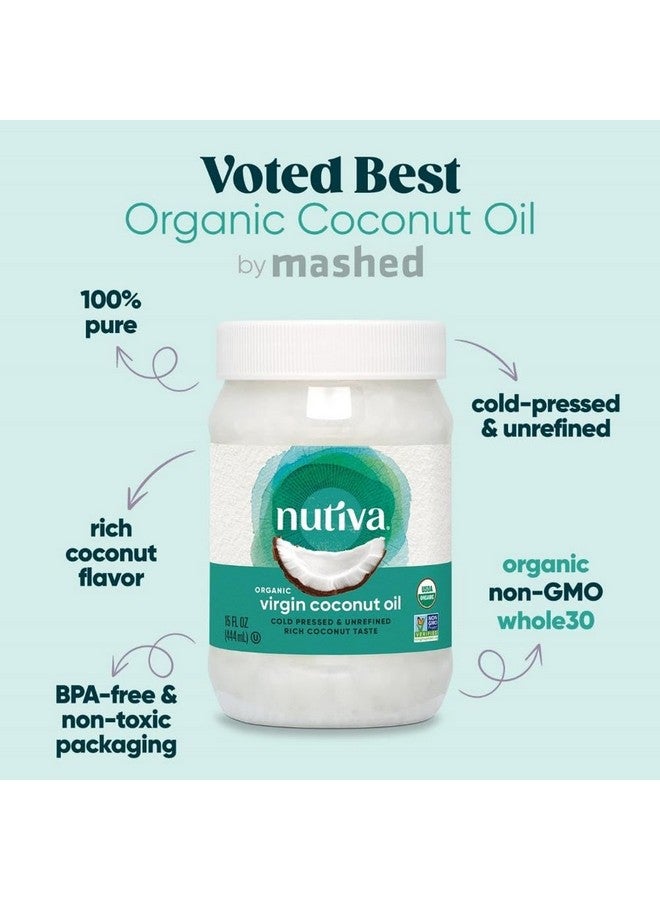 Nutiva, Organic Coconut Oil, 15 Fl Oz - Image 5