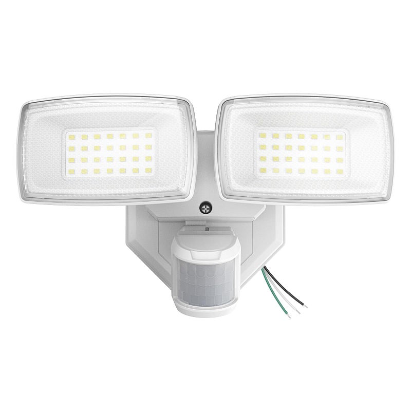 Onforu 32W 2 Head Motion Sensor Outdoor Lights, 3200LM 6500K LED Security Light Hardwired, Dusk to Dawn, Motion Detector Light for Outside, IP65 Waterproof Flood Lights for Garage, Yard(White) - Image 1