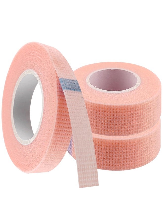 JUNSDUKE 3 Rolls Lash Tape, Adhesive Eyelash Tapes, Makeup Tape, Micropore Tape for Lash Extension Supplies, 9 m Each Roll (3, Pink) - Image 1