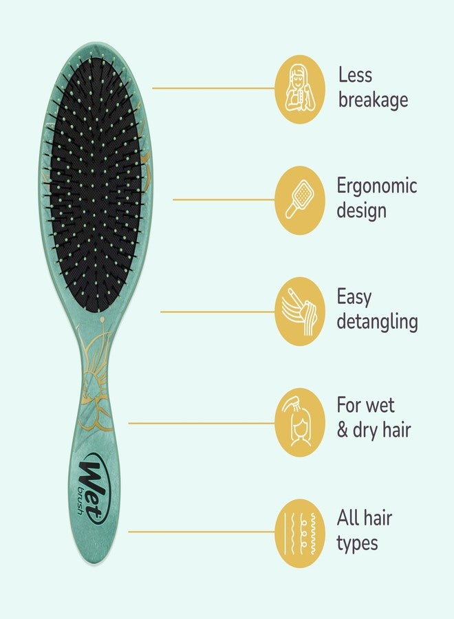 Wet Brush Disney Original Detangler Hair Brush, Tiana (Elegant Princess) - Ultra-Soft IntelliFlex Bristles - Detangling Brush Glides Through Tangles (Wet Dry & Damaged Hair) - Women & Men - Image 3