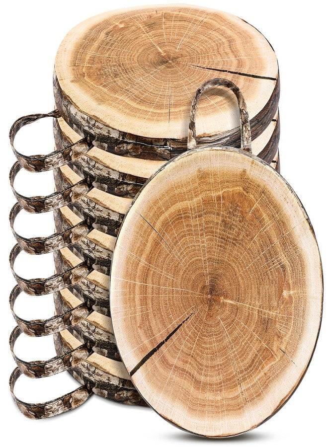 Suzile 8 Pcs Wood Slice Kids Floor Cushions for Classroom, Round Tree Stump Throw Pillows, Soft Waterproof Flexible Seating Mat for Home Daycare Preschool Kindergarten - Image 1