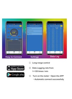 XICEN متعددة الوظائف مقياس شدة الريح اللاسلكية بلوتوث الرقمية المحمولة سرعة الرياح متر للرياح البرد سرعة الهواء درجة الحرارة ريشة مقياس شدة الريح  - Image 2
