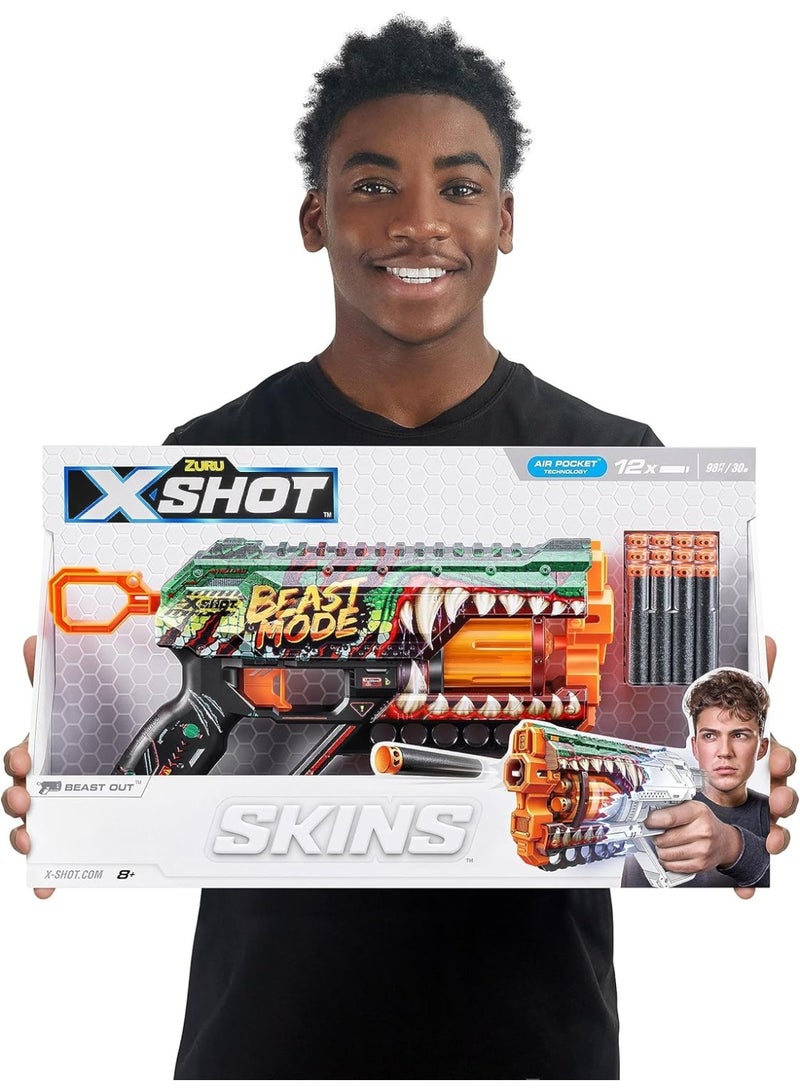 x_shot X-Shot Skins Griefer Beast Out Launcher 12 Arrows - Skins Griefer Blaster Beast Out - No:36561A - Image 4