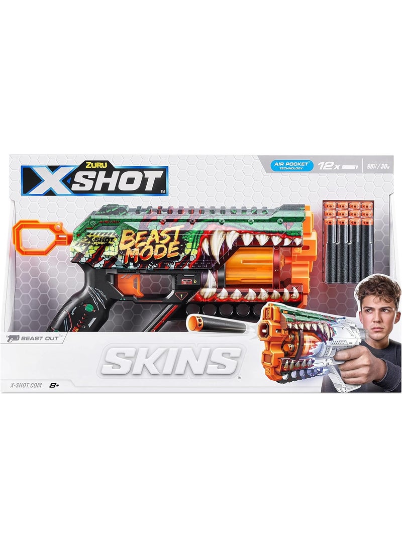 x_shot X-Shot Skins Griefer Beast Out Launcher 12 Arrows - Skins Griefer Blaster Beast Out - No:36561A - Image 5