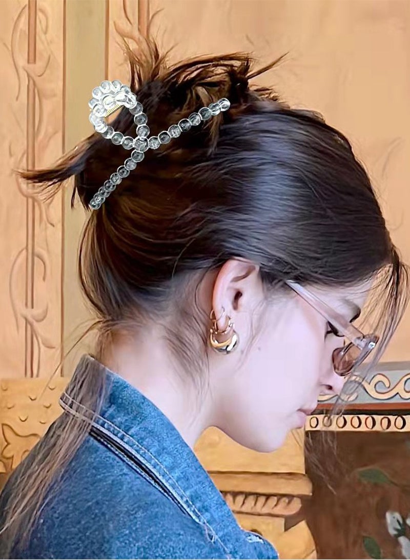 Excefore Hair Claw Clips, Large Hair Clips Women Girls, Nonslip Matte Clear Hair Clips, Strong Hold Jaw Hair Clamps, Hairpins Fashion Hair Accessories for Women Thin Fine Thick Hair (3 Pack) - Image 5