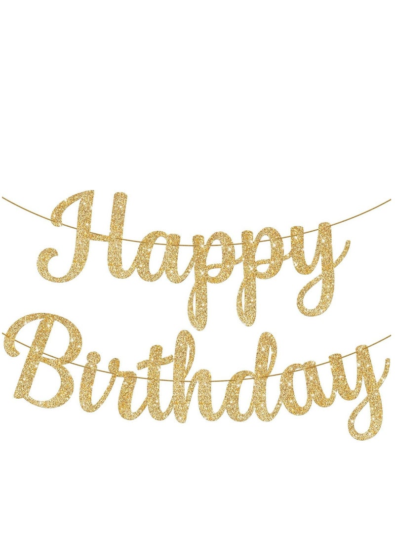 Birthday Banner Decoration Beautiful Birthday Door Decoration (golden) - Image 1